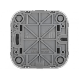 Выключатель 2 клав. (открытый, 10А) белый, Bailly, LEIDEN ELECTRIC