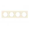 Рамка 4-ая горизонтальная кремовая, RITA, MUTLUSAN