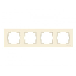 Рамка 4-ая горизонтальная кремовая, RITA, MUTLUSAN