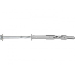 Дюбель рамный(фасадный) 10х120 мм нейлон, гриб, с шурупом (50 шт в уп.)