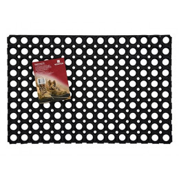 Коврик придверный ячеистый, грязесборный, 40х60х1,6 см, черный, VORTEX