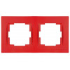 Рамка 2-ая горизонтальная красная, RITA, MUTLUSAN