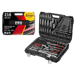 Набор головок и ключей 216пр. 1/4",3/8",1/2" PRO STARTUL STUTTGART (PRO-216S)