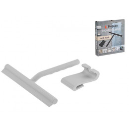 Стеклоочиститель (водосгон) с держателем, серый, PERFECTO LINEA