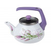 Чайник стальной эмалированный, 2.2 л, серия Лаванда, PERFECTO LINEA