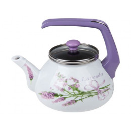 Чайник стальной эмалированный, 2.2 л, серия Лаванда, PERFECTO LINEA