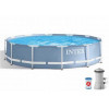Каркасный бассейн Prism Frame, круглый, 366х76 см + фильтр-насос 220 В, INTEX