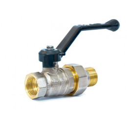 Кран шаровый 1" нар.-вн. ручка (со сгоном) PN40, LD