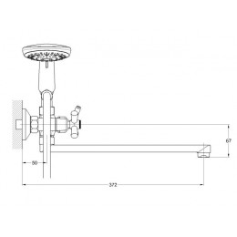 Смеситель для ванны вентильный (тип I), серия 410 ECONOCE
