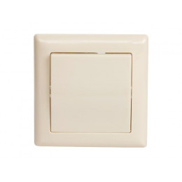 Выключатель 1-клав. (скрытый, пруж.зажим) кремовый, DARIA, MUTLUSAN