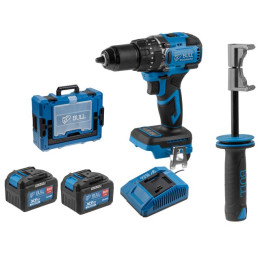 Аккум. дрель-шуруповерт BULL SR 1806 R-series Xcase XLTpro БЕСЩЕТ., Удар., 18 В, 80 Н*м, 2х6 А*ч