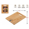 Доска разделочная из бамбука с точилкой для ножей, 28х22х1.5 см, BAMBOO, PERFECTO LINEA