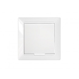 Розетка 1-ая с з/к крышкой (скрытая, с/з, з/ш,брызг. защ.) белая, Стиль, Bylectrica