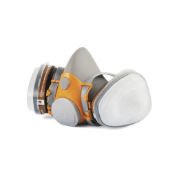 Полумаска 6500 с фильтрами 6510 А1 с предфильтрами и с держателями Jeta Safety (комплект)