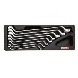 Набор-сет ключей накидн.75° 6-22мм 8шт. 136х364мм TOPTUL