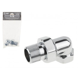 Американка угловая 1/2" вн.-нар. ХРОМ, AV Engineering (инд. упак.)