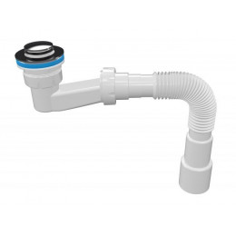 Сифон для душевого поддона с механизмом click-clack,с гибкой трубой 1 1/2" - 40/50мм, AV Engineering