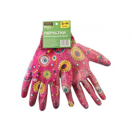 Перчатки нейлон, нитриловое покрытие, розовые STARTUL GARDEN