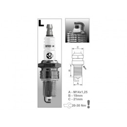 Свеча зажигания BRISK LR15YC