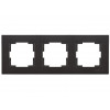 Рамка 3-ая горизонтальная черная, RITA, MUTLUSAN