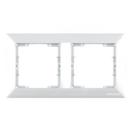 Рамка 2-ая горизонтальная белая, DARIA, MUTLUSAN