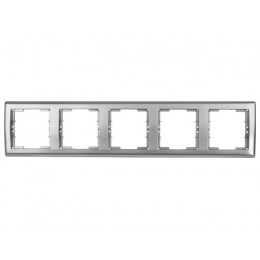 Рамка 5-ая горизонтальная серебро, DARIA, MUTLUSAN