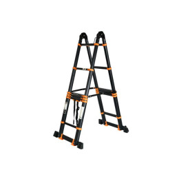 Лестница телескопическая 2-х секц. алюм. 290/580см, 2х7 ступ. 19,2кг BLACK LINE STARTUL (ST9932-058)