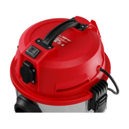 Пылесос строительный WORTEX VC 3014 WS 1200 Вт, 30 л, провод 4.5 м, шланг 3 м