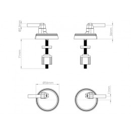 Крепеж для сиденья унитаза AV Engineering King, AV Engineering