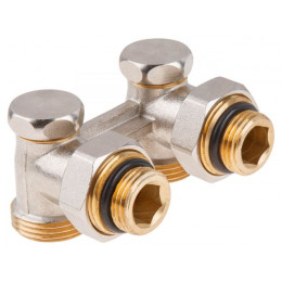 Клапан угловой вентильный 3/4" нар. для радиатора (мультифлекс), AV Engineering (инд. упак.)