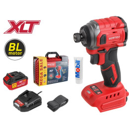 Аккум. ударный гайковерт/винтоверт WORTEX CWR 0218 в чем. XLT 1x4 А*ч, БЕСЩЕТ., 18 В, 220 Н*м