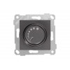 Выключатель поворотный (диммер) (скрытый, без рамки, винт. зажим, 1000Вт) дымчатый, RITA, MUTLUSAN