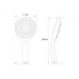 Душевая лейка, 3-функц. A5-017, a-five