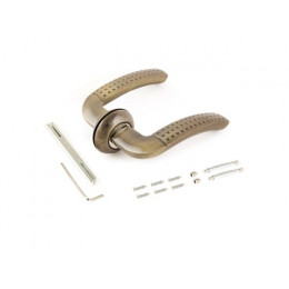 Ручка дверная "ФОСТЕР" AB (1600)  ст.бронза С НАКЛАДКОЙ  АЛЛЮР