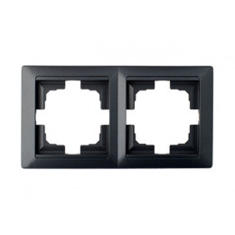 Рамка 2-местная графит, Стиль, Bylectrica