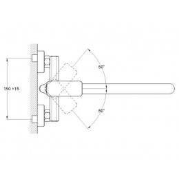 Смеситель для ванны D35-A, серия 590 ECONOCE