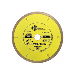 Алмазный круг 200х25,4мм по керамике сплошн.ультратонкий Hot Press