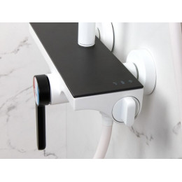 Душевая система (Lt) D35, серия Rose белый + черный, a-five