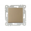 Выключатель 1-клав. (скрытый, без рамки, пруж. зажим) золото, RITA, MUTLUSAN