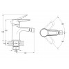 Смеситель для биде D35-C, серия 400 ECONOCE