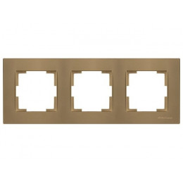 Рамка 3-ая горизонтальная золотая, RITA, MUTLUSAN