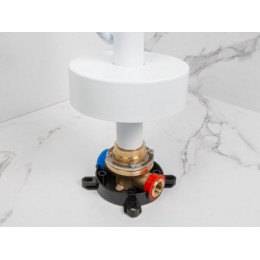 Смеситель для ванны (Lt) D35, серия Lotus белый, a-five