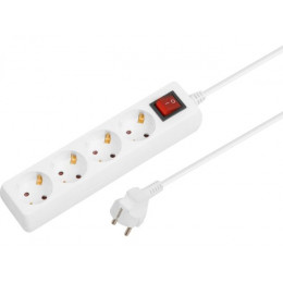 Удлинитель 3м (4 роз., 2,2кВт, с/з, выкл, ПВС 3х0,75) Юпитер