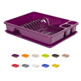 Сушилка для посуды с поддоном 33х43 см, DRINA