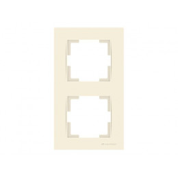 Рамка 2-ая вертикальная кремовая, RITA, MUTLUSAN