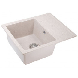 Мойка кухонная из искусственного камня PLATINUM песочный 570х465 мм, AV Engineering