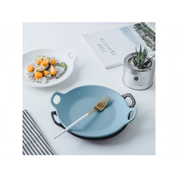 Тарелка-блюдо керамическая, 24х20.3х4.5 см, серия ASIAN, белая, PERFECTO LINEA