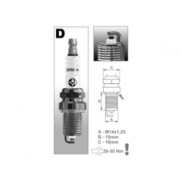 Свеча зажигания BRISK DR17YC