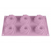 Форма для выпечки, силиконовая, прямоугольная на 6 кексов, 29.2 х 17.3 х 3.5 см, лило,PERFECTO LINEA