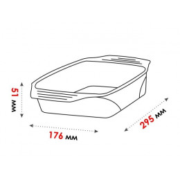 Форма из жаропрочного стекла, 1.6 л, прямоугольная, 295х176х51 мм, PERFECTO LINEA
